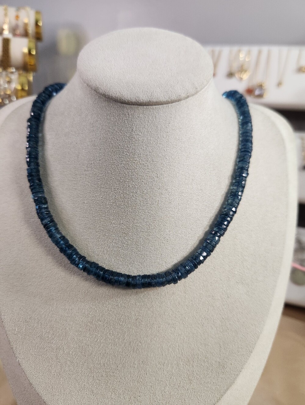 London Blue Topaz Beaded Necklace